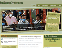 Tablet Screenshot of bestprepperproducts.com
